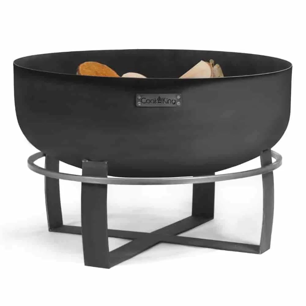 Feuerschale 80 cm, XXL, Gartenfeuerstelle Stahl