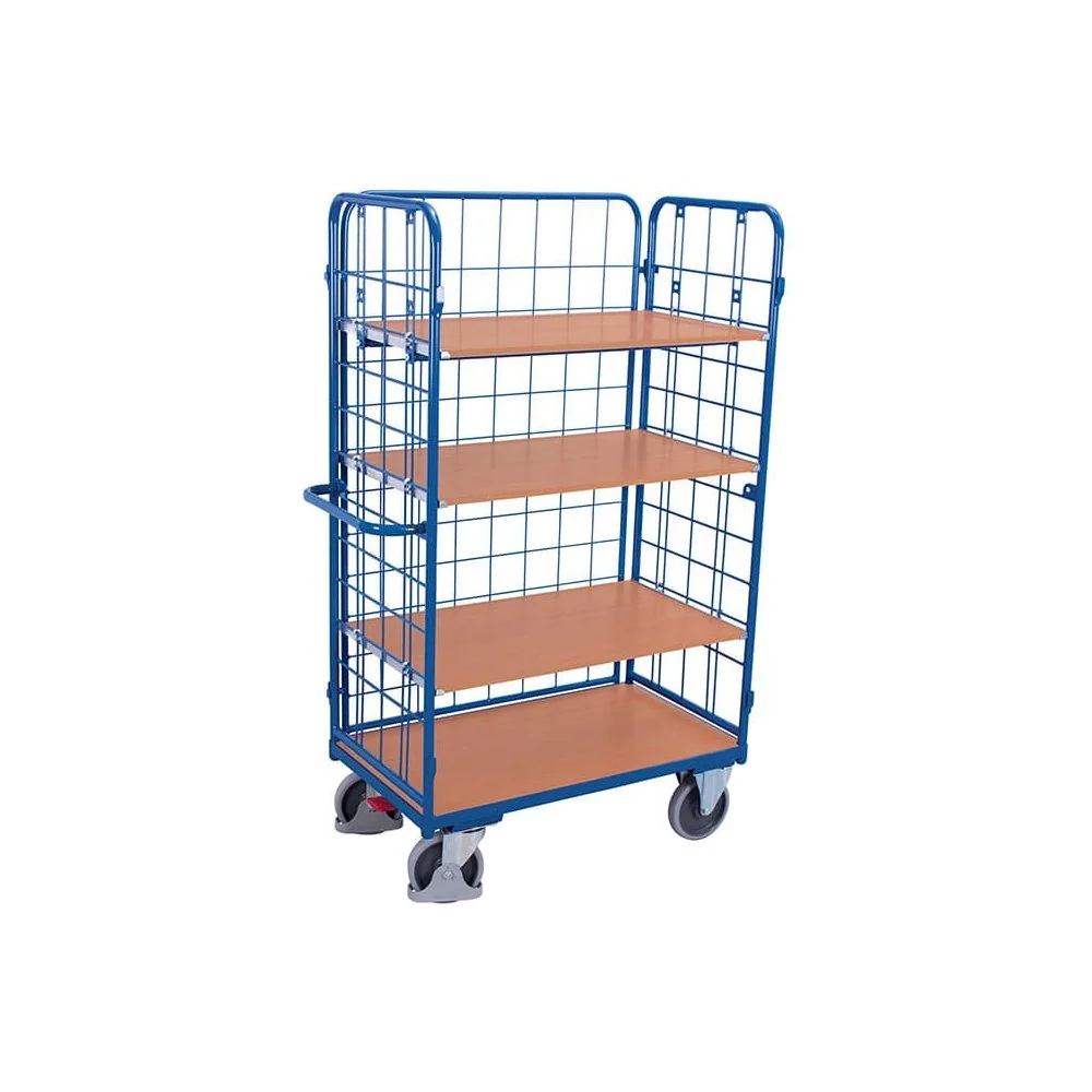 Dreiwandwagen, 4 Böden, 500kg, Typ L, EasySTOP, Transportwagen
