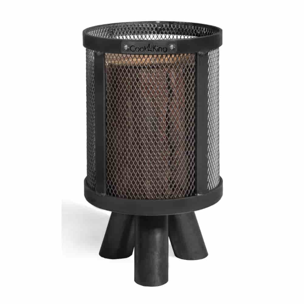 Feuerkorb, für Schwedenfeuer, aus Naturstahl, 3kg, Gartendeko