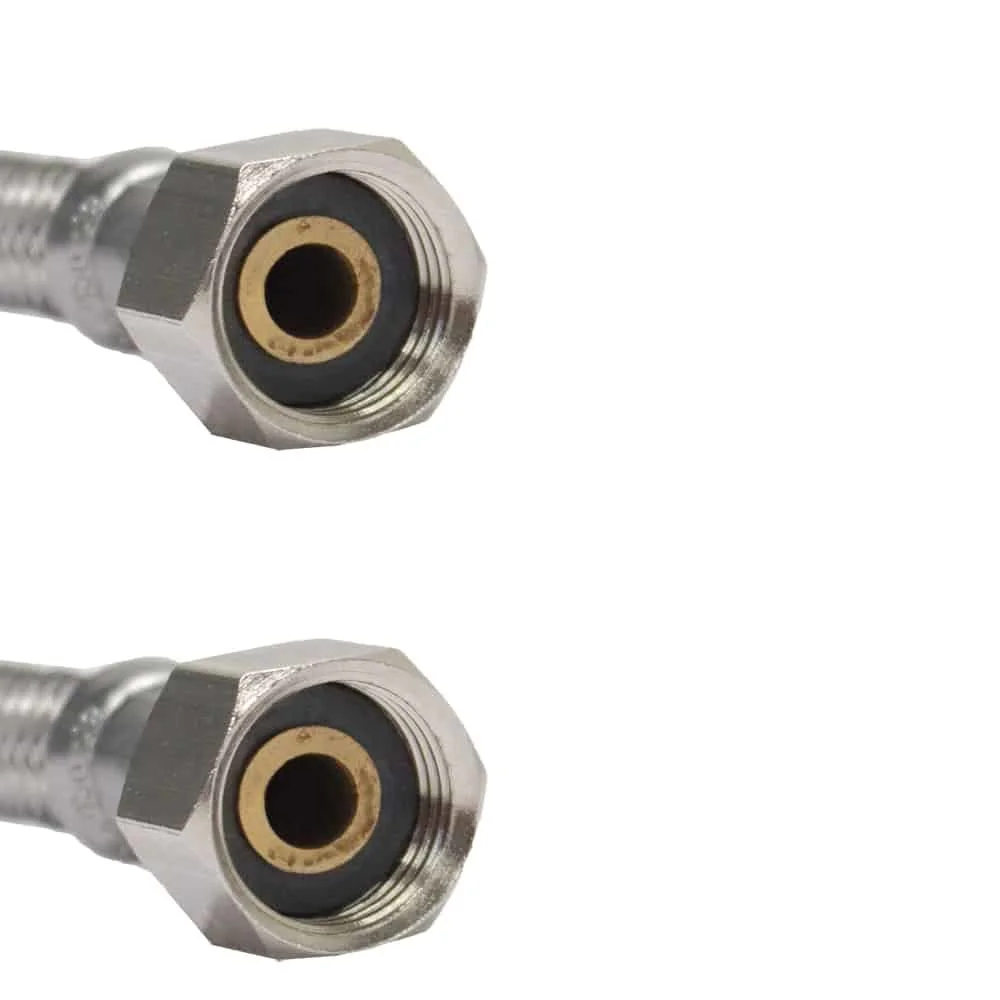 Panzerschlauch 3/8 Zoll, Edelstahl, Flexschlauch, 1500mm, Trinkwasser, DN8