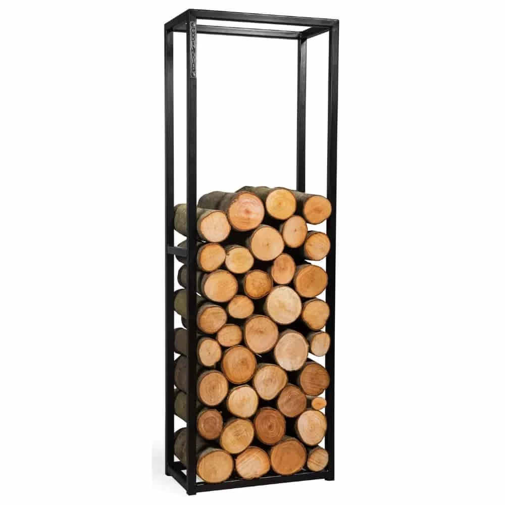 Kaminholzregal Stahl, Brennholzregal, 120x40x20cm, Holzlager Kamin