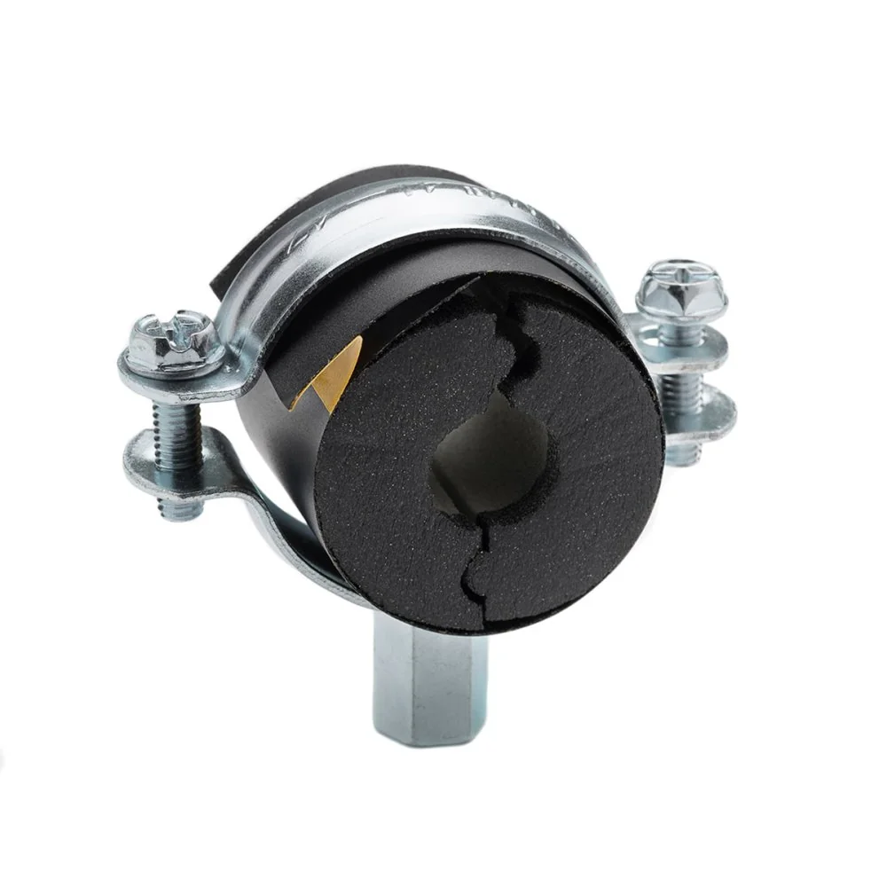 Rohrisolierung, Isolierschelle mit Rohrträger, 28x19mm, druckfest