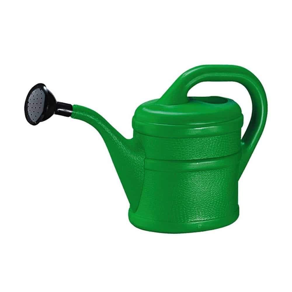 Gießkanne 2 Liter, kleine Kunststoffgießkanne, grün