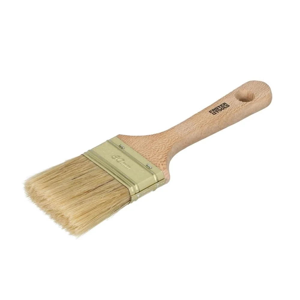 Ölfarben Pinsel, Flachpinsel 60mm, Naturborsten, Künstlerpinsel Öl