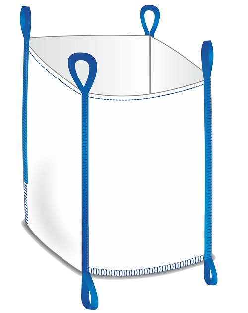 BIG BAG oben offen, 2 Schlaufen unten Tragkraft 1000 kg, 90 x 90 x 90 cm #1 3 stück