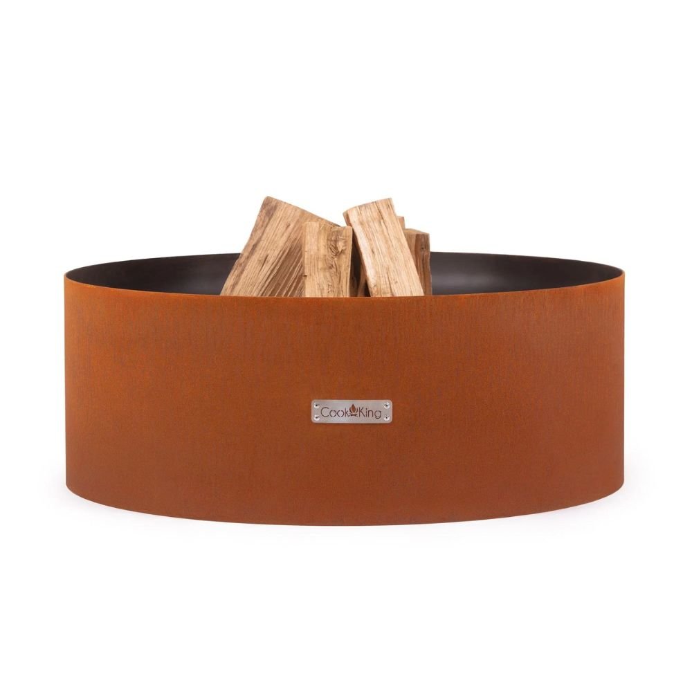 Feuerschale 80 cm, Cortenstahl, Gartenfeuerstelle, Stahl