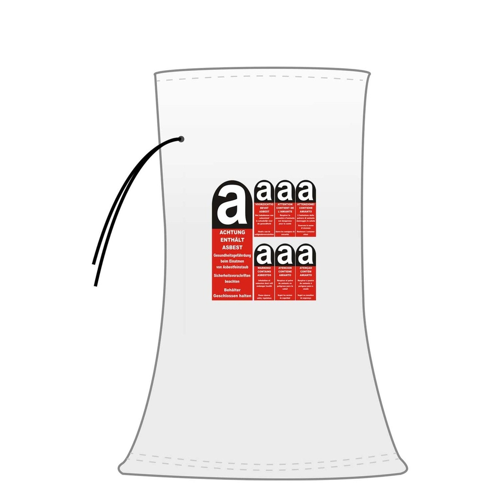 KMF Sack, Mineralwolle Sack, Asbest Sack, 140x220cm, Entsorgung