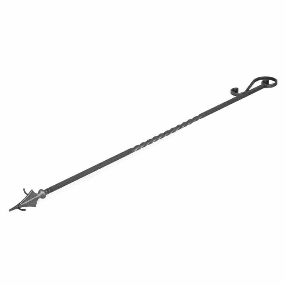 Feuerschale Zubehör, Schürhaken, Grillhaken, 100cm, Naturstahl, Boni