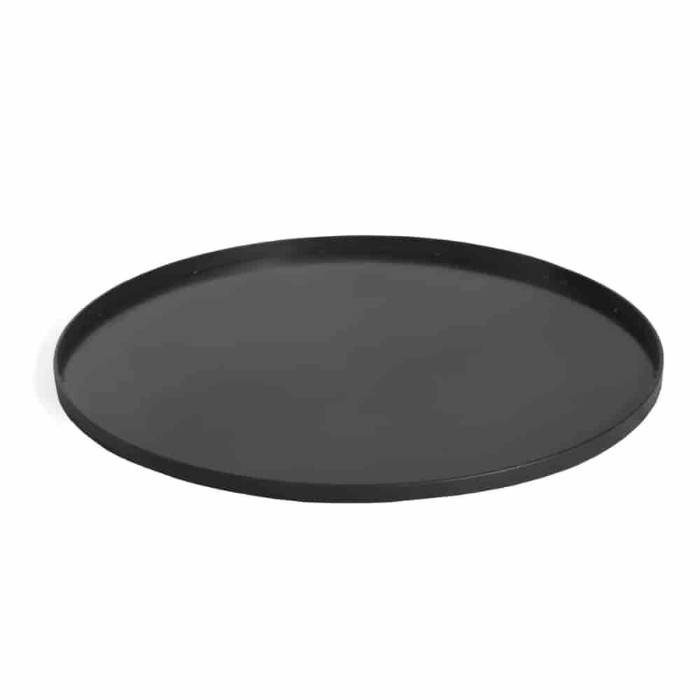 Feuerkorb Bodenplatte, Feuerstelle Unterlage, 60cm Naturstahl