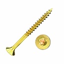 Spanplattenschrauben 6,0 x 45 mm 500 Stück mit I-Stern, Senkkopf, Teilgewinde und Fräsrippen unter dem Kopf