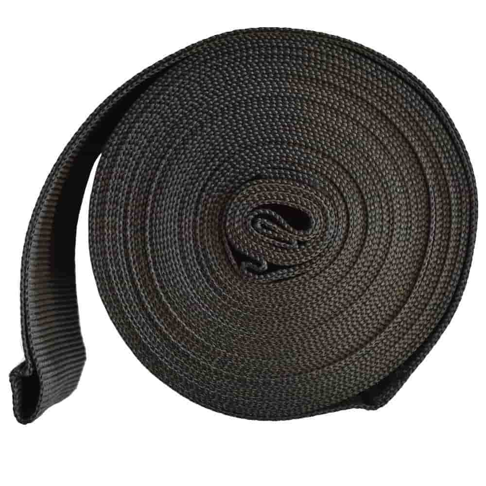 Gurtband schwarz, 10m, mit Schlaufen, 6cm breit, Befestigungsband