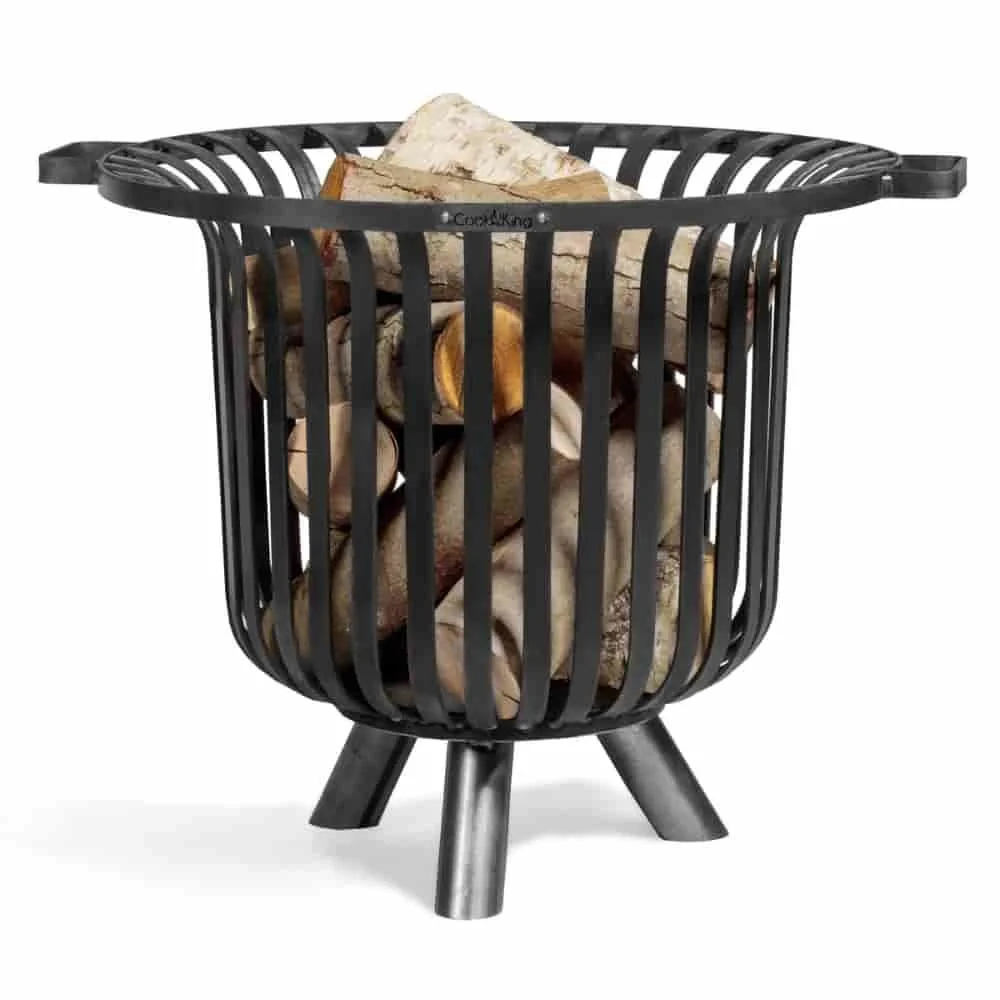 Feuerkorb Garten, Feuerstelle, Stahl, 60cm