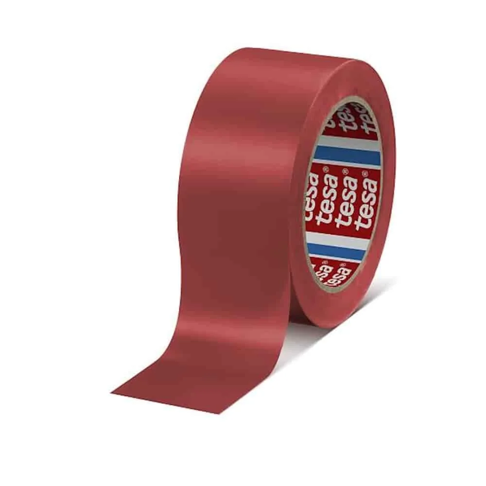 Bodenmarkierung, Bodenmarkierungsband, rot, 50 mm x 33 m, PVC, Warnmarkierungsband