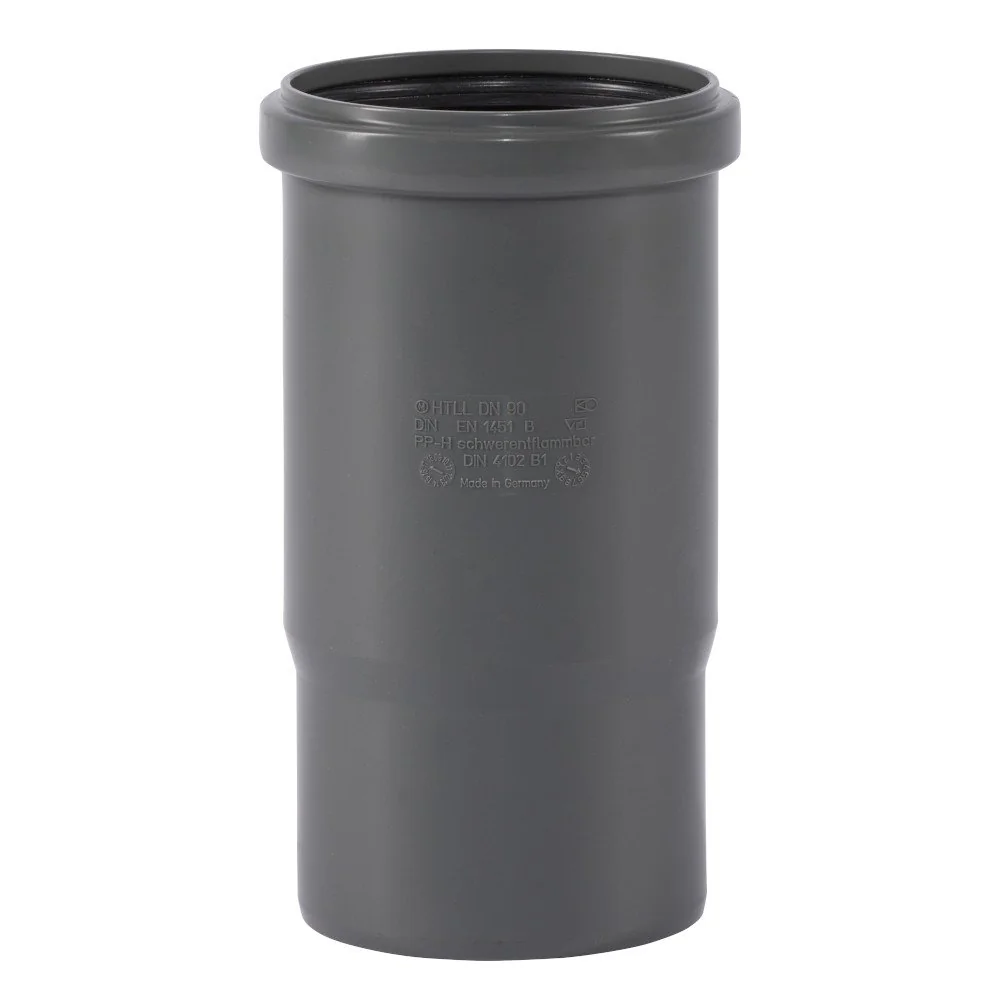 HT Rohr 90, HTsafeL Langmuffe, Abflussrohr, DN90