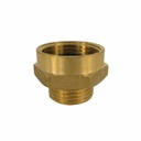 Gewindefitting Messing Doppelnippel erweitert 3/4" IG x 3/8" AG