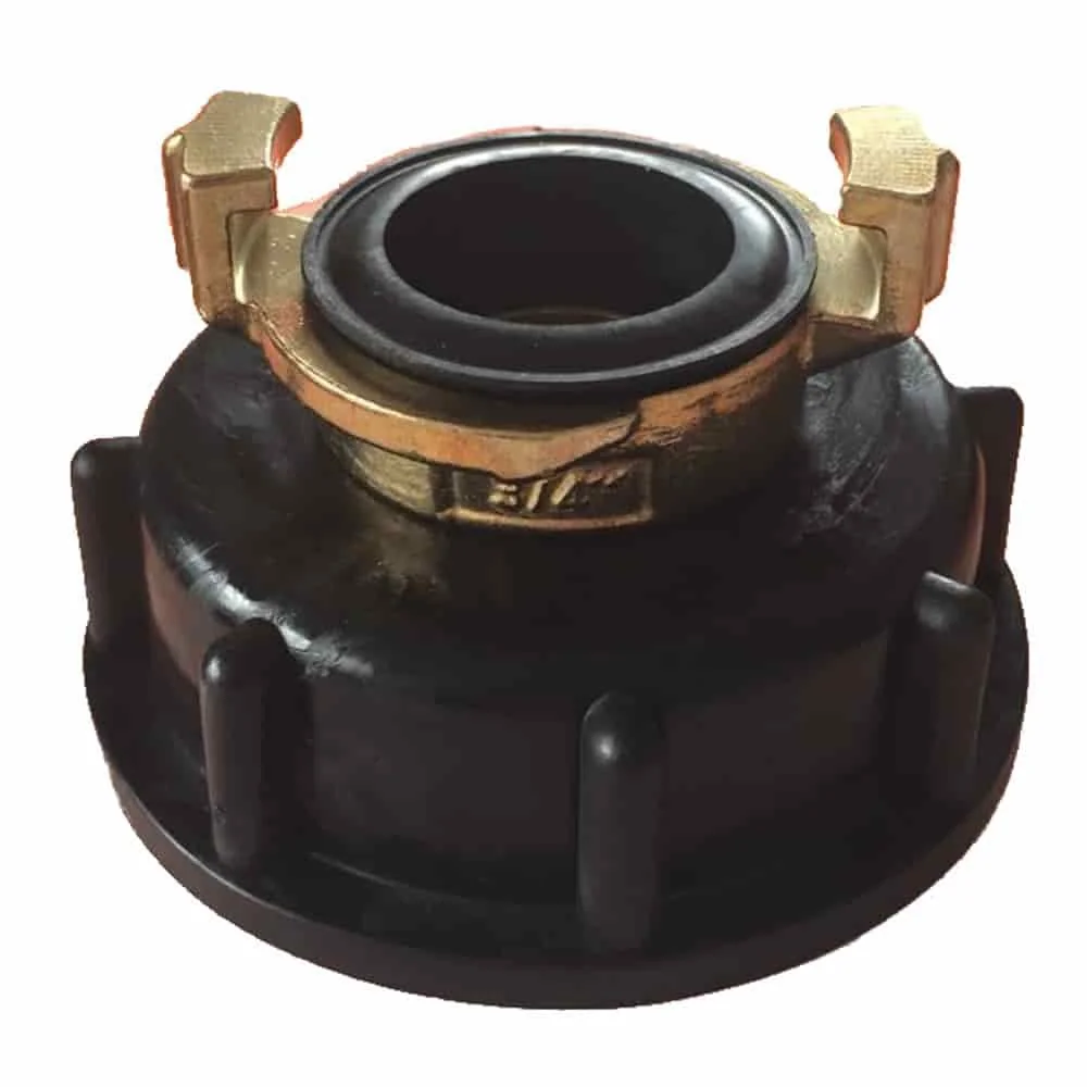 IBC Adapter S60, Container Adapter, 3/4 Zoll, Klauenkupplung Messing