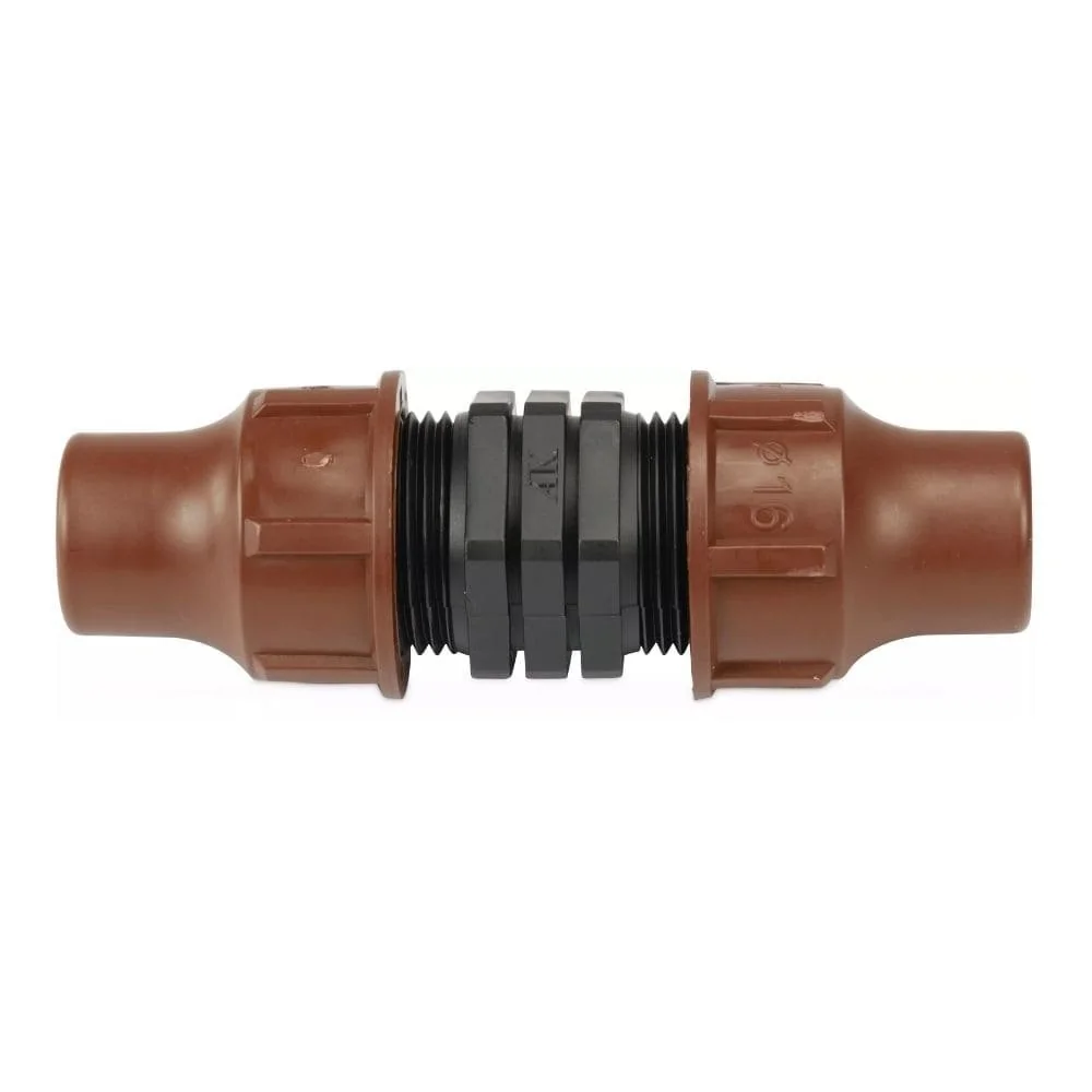 16mm Schlauchverbinder, PE Rohrverbinder, Tropfschlauch Verbinder