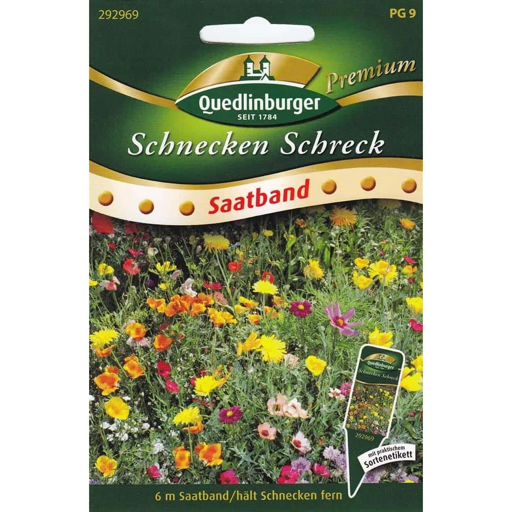 Schnecken Schreck Saatband, -Shop, blühende Schneckenabwehr