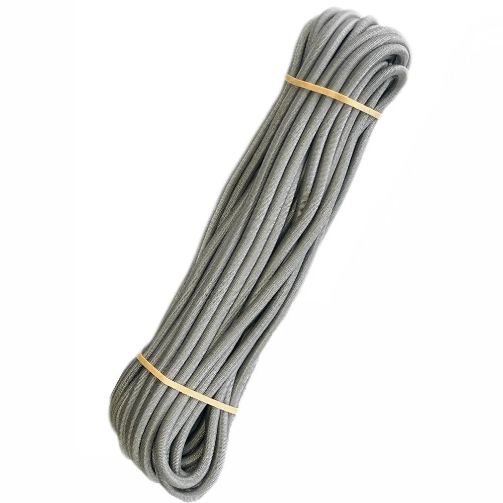 Expanderseil 8mm, grau, 20m, Gummiseil, elastisches Seil, UV-beständig
