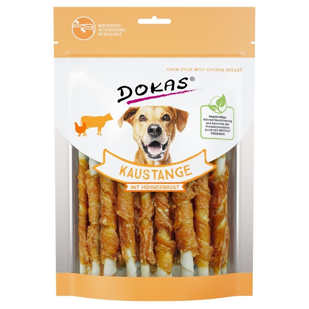 Kauartikel Hund, Kaustange mit Hühnerbrust, Hundesnack