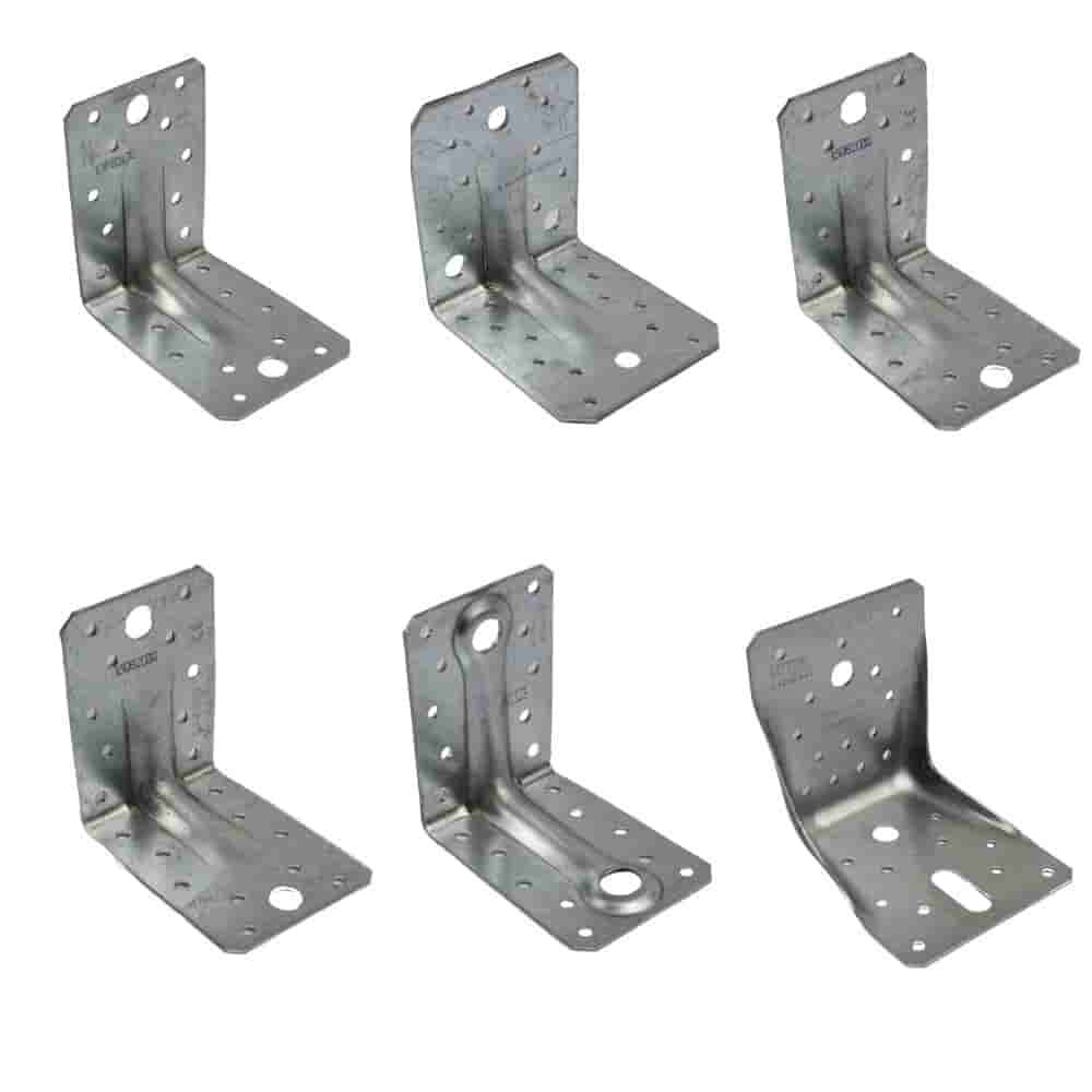 Winkelverbinder, Holzverbinder, Stahlverbinder, verzinkt, verschiedene Größen