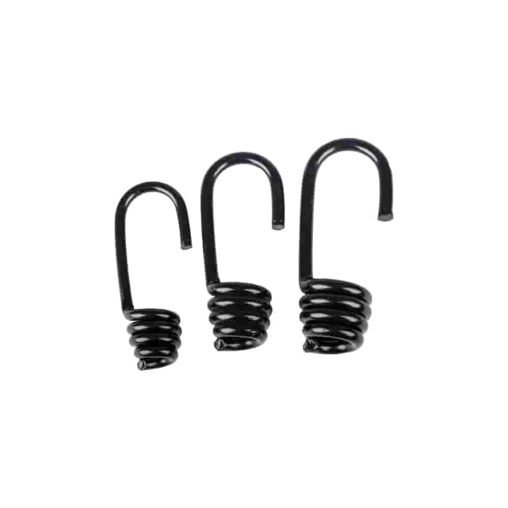 Expanderseil Haken, Spiralhaken Kunststoffbeschichtet, Gummiseil Haken