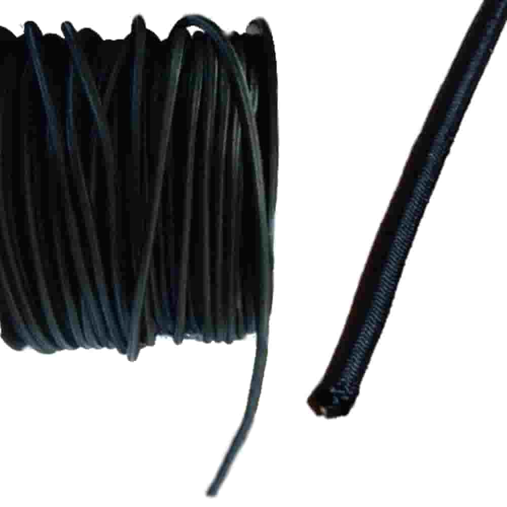 Expanderseil 10 mm schwarz, Gummiseil, Planenseil, UV-beständig