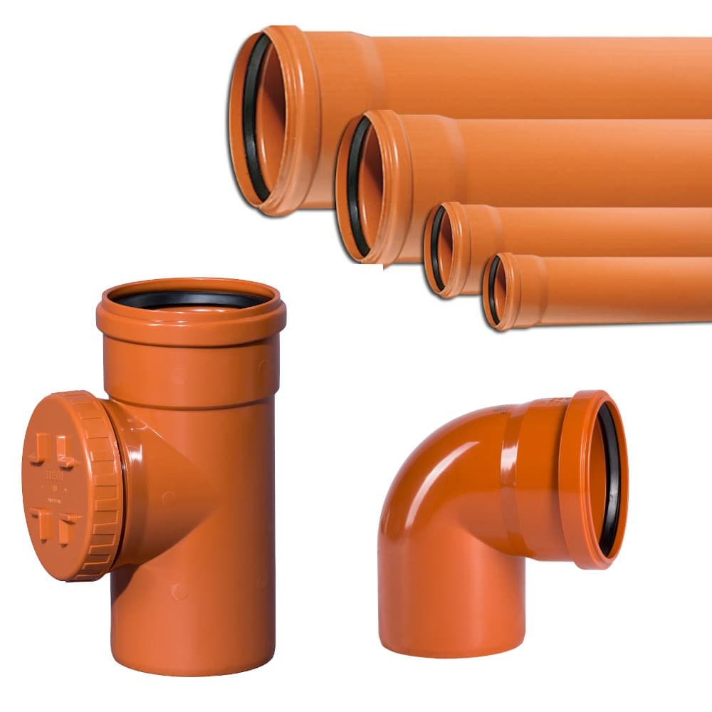 KG Rohr DN 160, Abwasserrohr DN 160, Kanalrohr, PVC Rohr