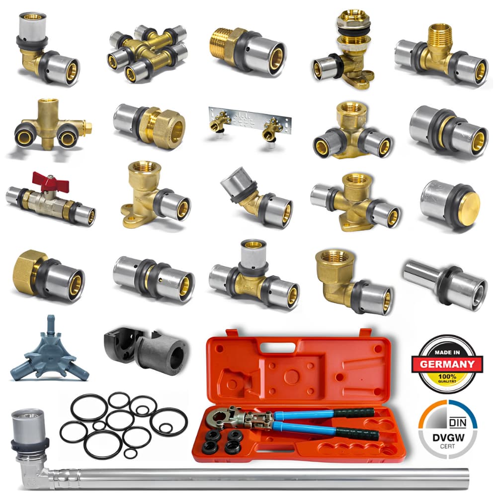 Pressfittings, Pressfitting TH+U, Presskontur, DVGW