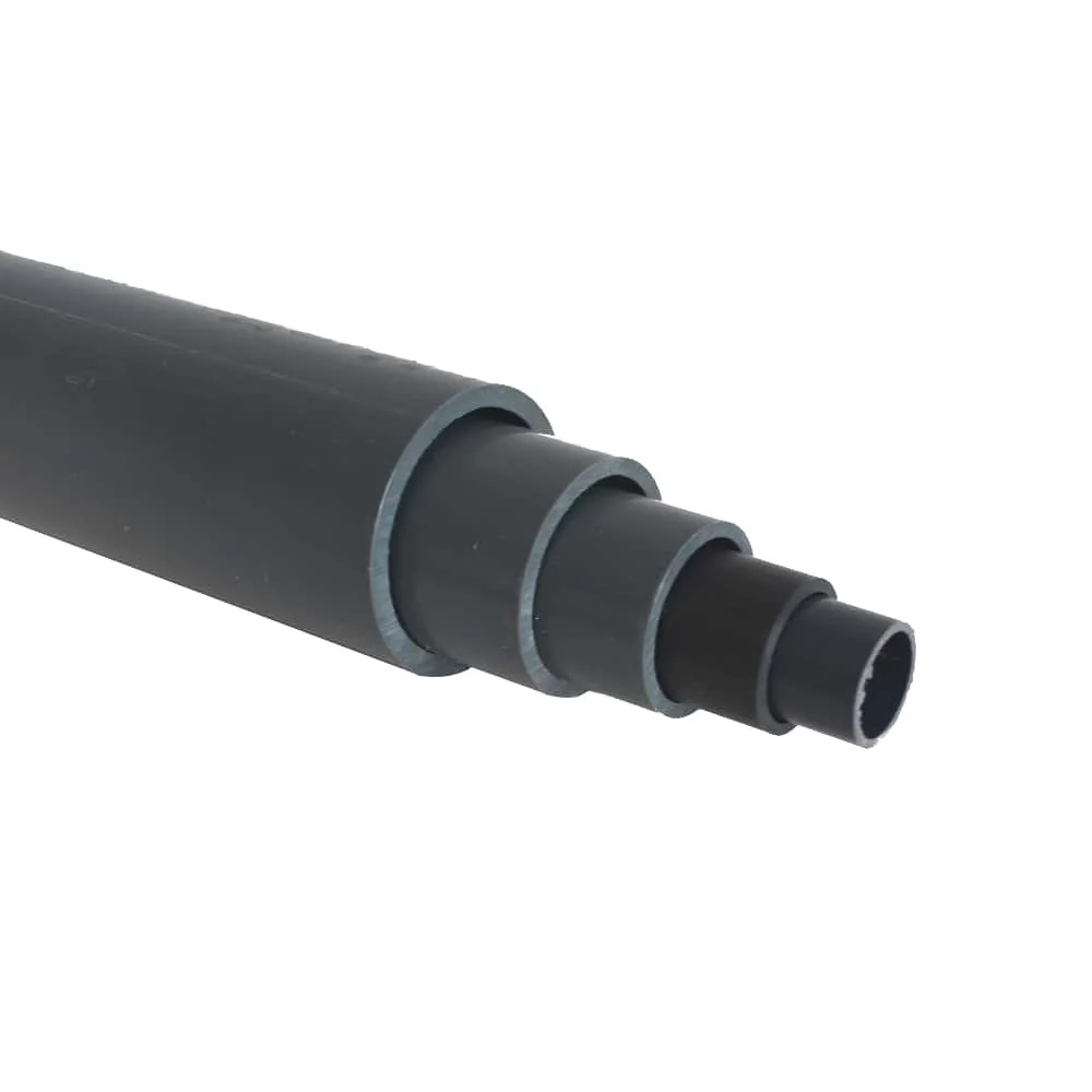 PVC Rohr, Druckrohr, 1m, 20-63mm, PN16, grau