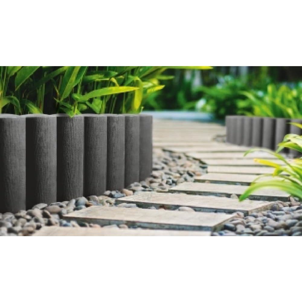 Gartenpallisade, Rasenkante, Beeteinfassung, 2,30m, Holzdekor