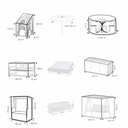 Schutzhüllen für Gartenmöbel transparent