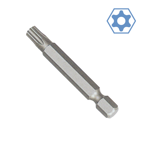 1/4" ---> Torx mit Stirnloch TT6, L=50mm 