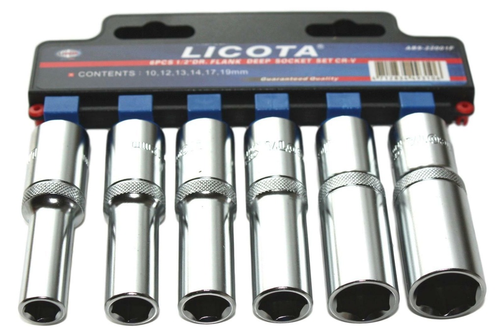 Nuss Set 1/2 Zoll, 6-teilig, SW 10-19, Boni-Shop