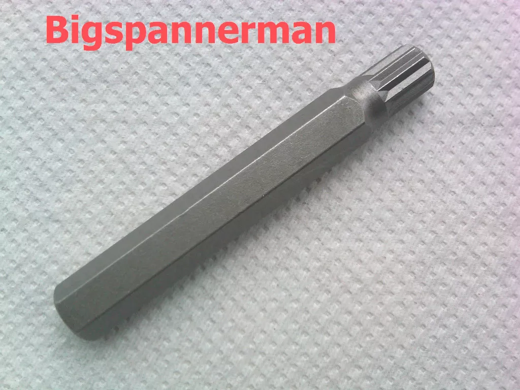 M10 Vielzahn Bit, 12-Punkt, Cr-V Stahl, 75mm