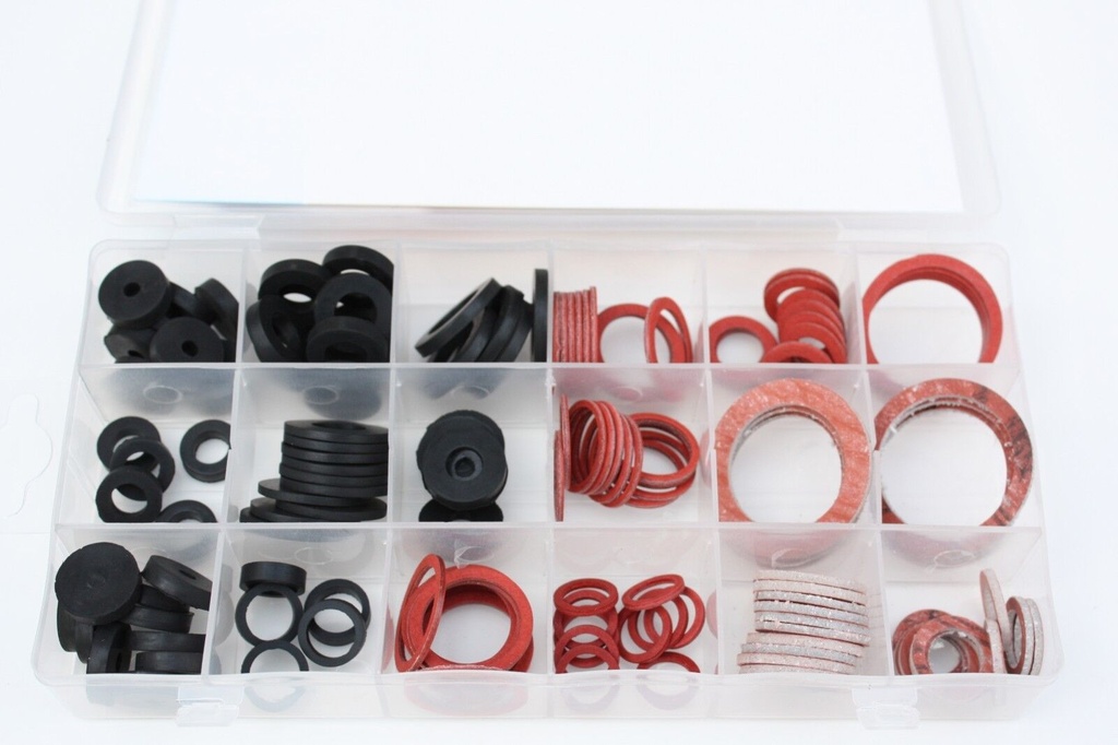 Sanitär Dichtungen Set, 141-teilig, Gummidichtungen, O-Ringe Sortiment, inkl. Box