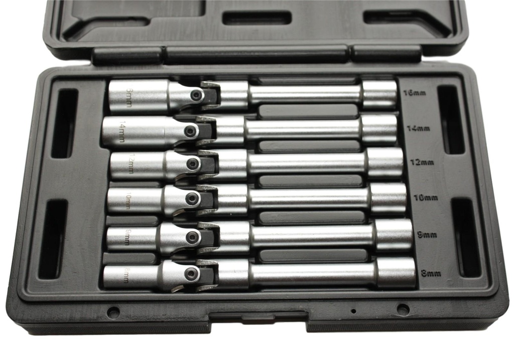 3/8" Glühkerzenschlüssel 12pt - SW 8, 9, 10, 12, 14, 16 L=160mm