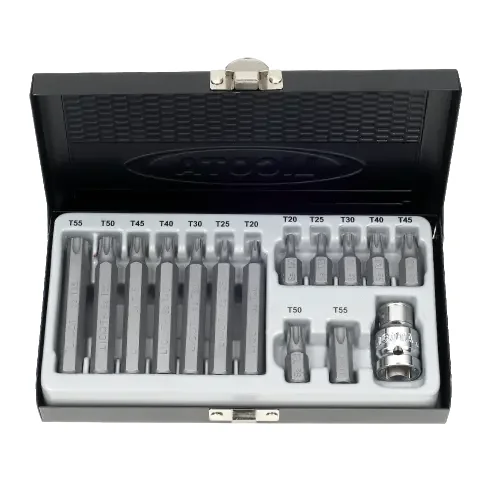 Torx Bit Set, S2 Stahl, 3/8 Zoll, T20-T55, Bit Halter Set