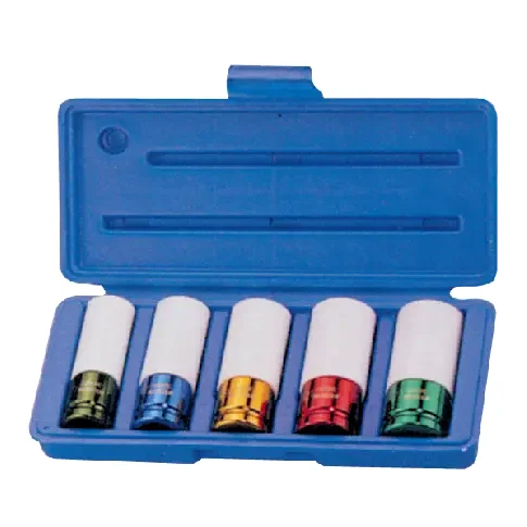 Kraftstecknüsse, Schlagschrauber Nüsse 1/2 Zoll, Cr-Mo, 15-22mm, inkl. Box