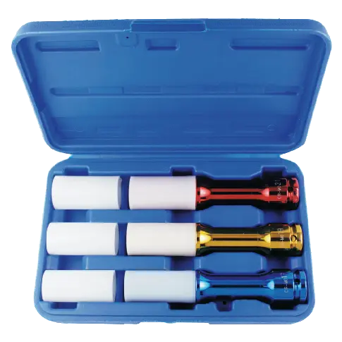 Schlagschraubernüsse, Steckschlüsselsatz 1/2 Zoll, 17-21mm, Chrom-Molybdän