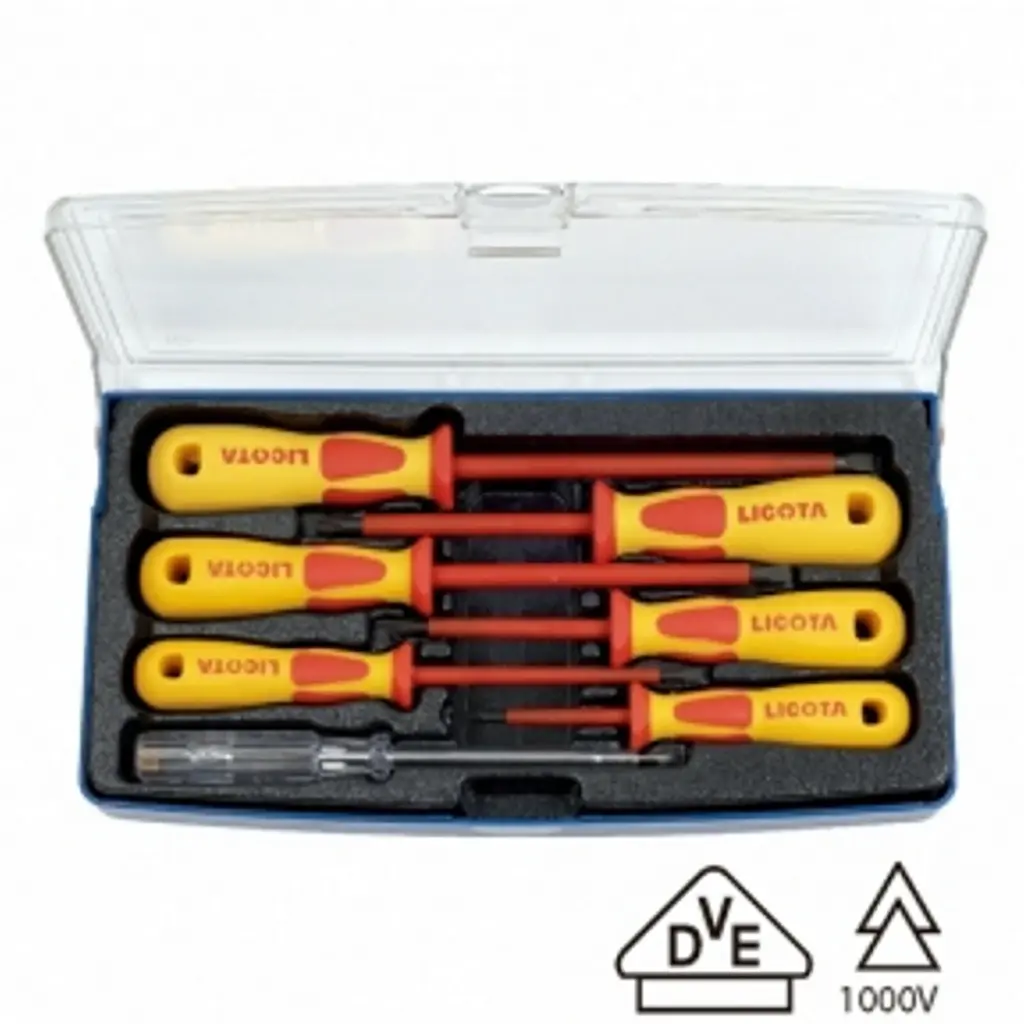 LICOTA Tools Schraubendreher-Satz Elektriker 7-tlg. VDE 1000V, ASD-900K1
