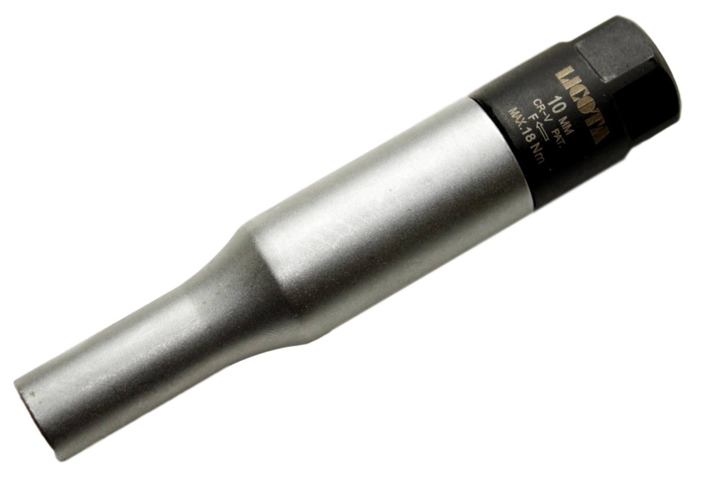 Glühkerzennuss, 3/8 Zoll, SW10, Drehmomentbegrenzung, Torsionsnuss