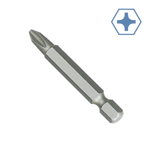 PH0 Bit, Kreuzschlitz Bit, S2 Stahl, 50mm, Power Bit