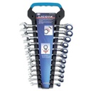 Ringratschen-Maulschlüssel-Set 12tlg / SW 8-19mm / 72 Z 