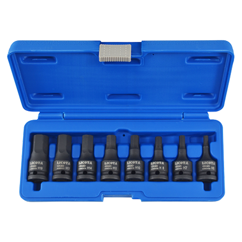 1 2 zoll nuss satz, Schlagschrauber Nüsse Set, Innensechskant M5-M18, 8-teilig Cr-Mo