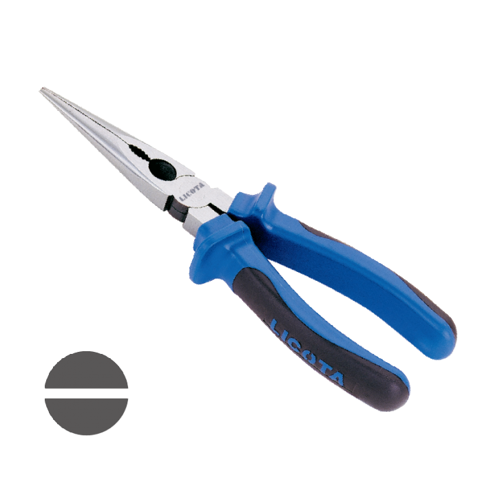 Spitzzange, Flachrundzange 140mm 