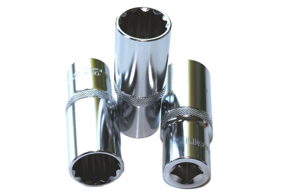 Stecknuss 1 2 Zoll, Langnuss, 19mm Nuss, 12-Kant, CR-V
