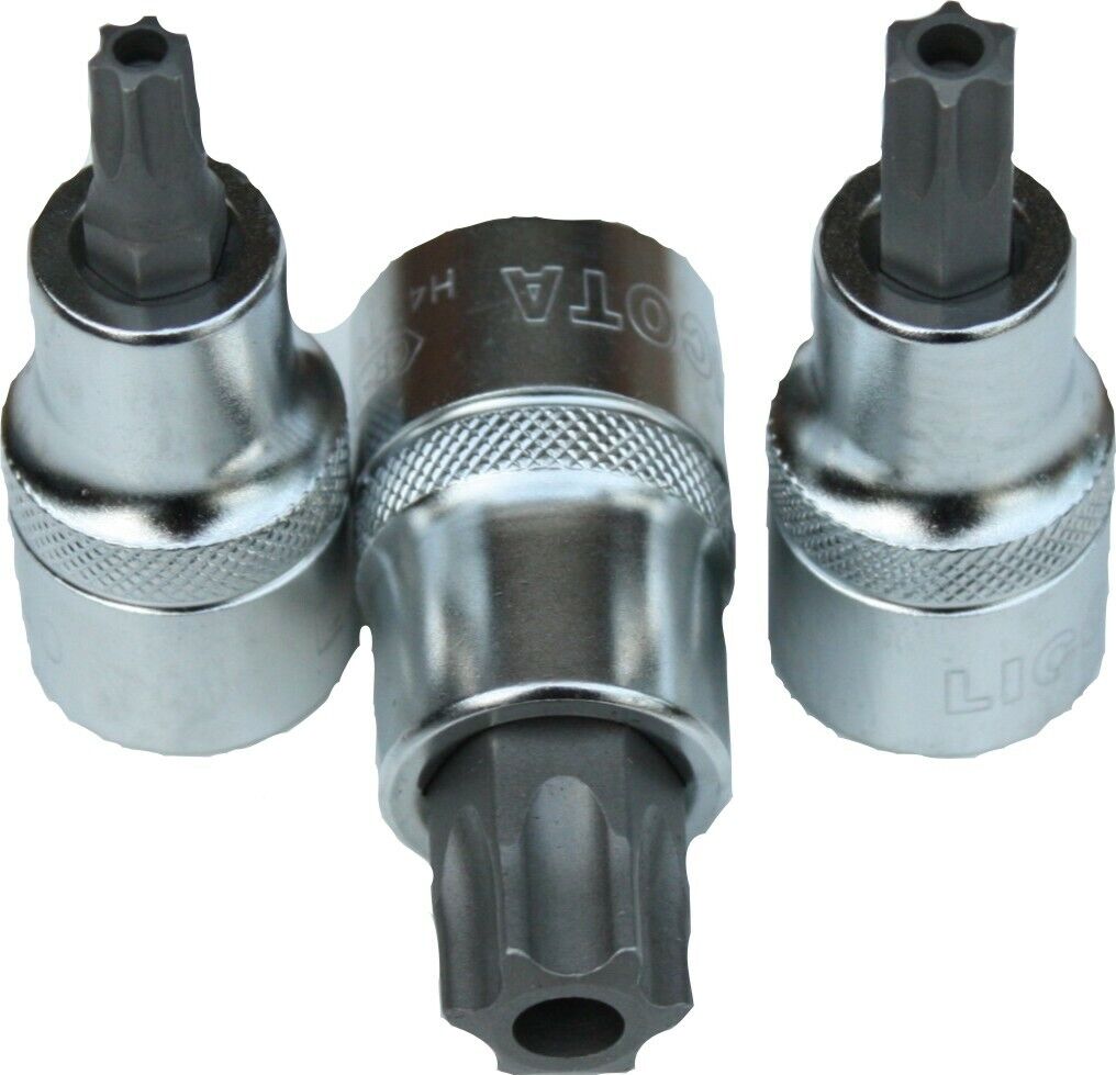 Torx Nuss T60, 1/2 Zoll, mit Stirnloch, CrV S2, Werkzeug Torx