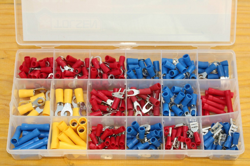 Vers. Steckverbinder Kabelschuhe Box 300 tlg. 