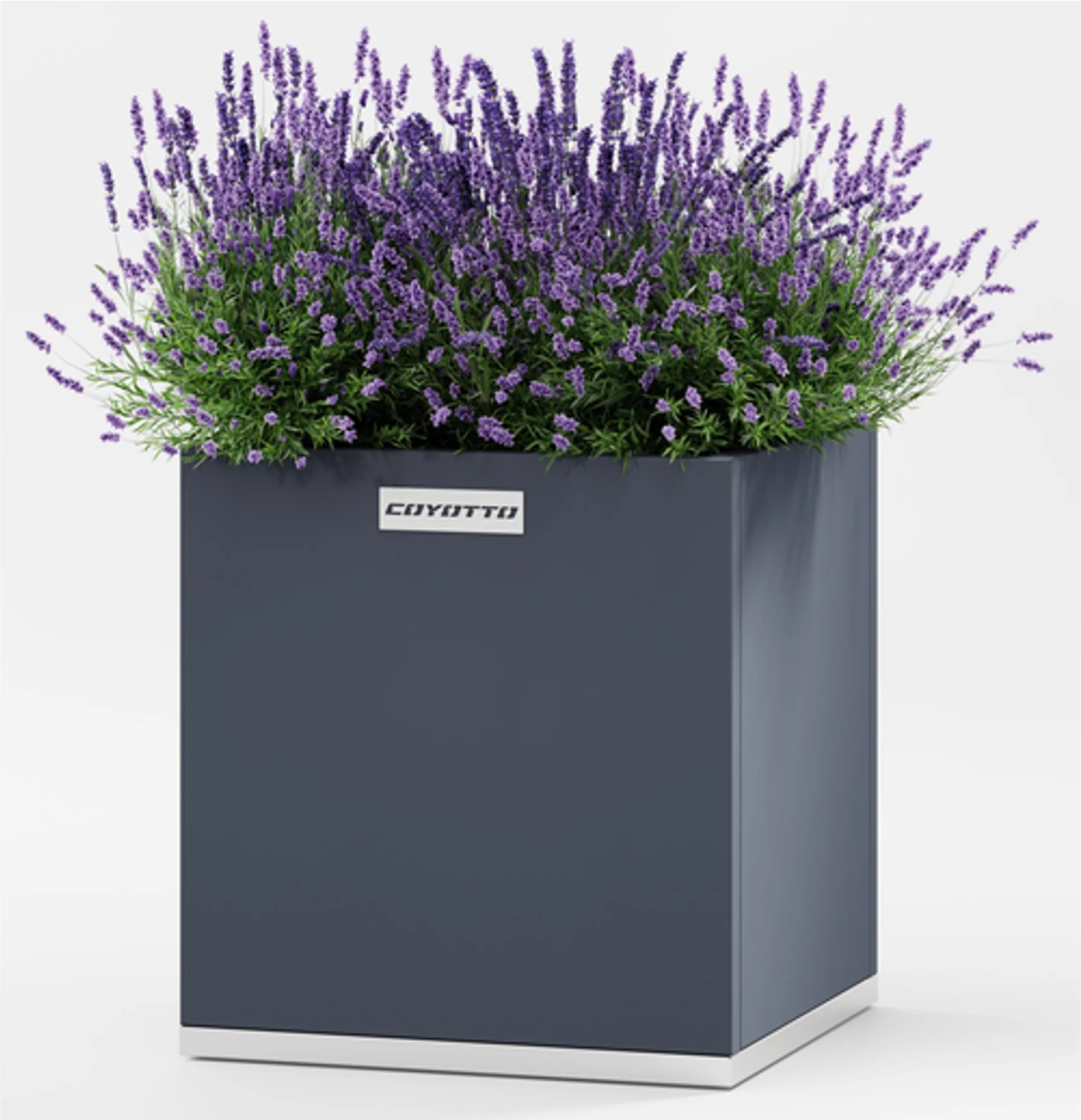 Pflanzkübel Quadratisch Stahl 40x40x50cm, Metall Pflanzkübel für Garten & Terrasse